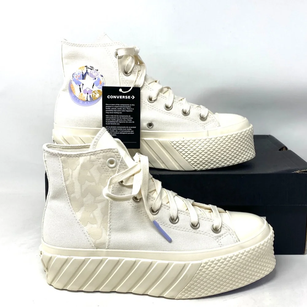 Converse Ctas Lift Platform High Shoe Skate Canvas Women Casual Sneakers A01732C - Picture 10 of 12